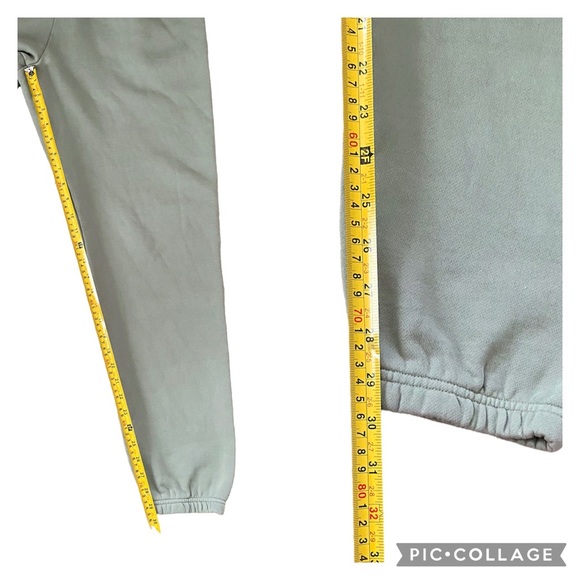 Aritzia TNA Cozy Fleece Boyfriend Sweatpant Pull-On Joggers Sage Green 1X - Picture 11 of 11